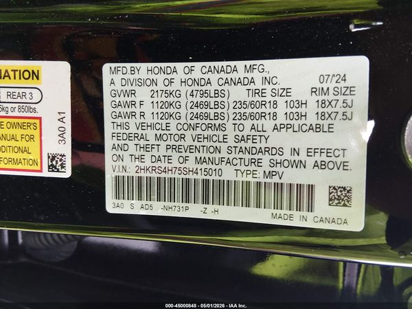 2025 HONDA CR-V EX-L AWD