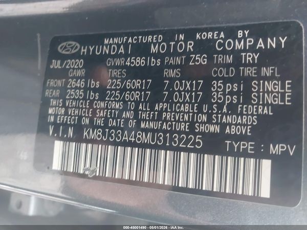 2021 HYUNDAI TUCSON VALUE