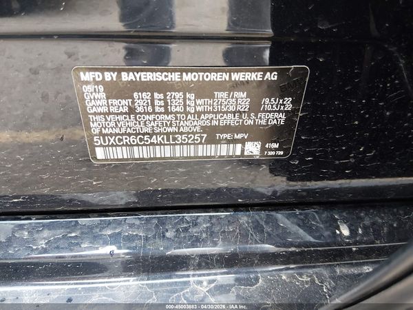 2019 BMW X5 XDRIVE40I