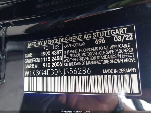 2022 MERCEDES-BENZ A 220 A220