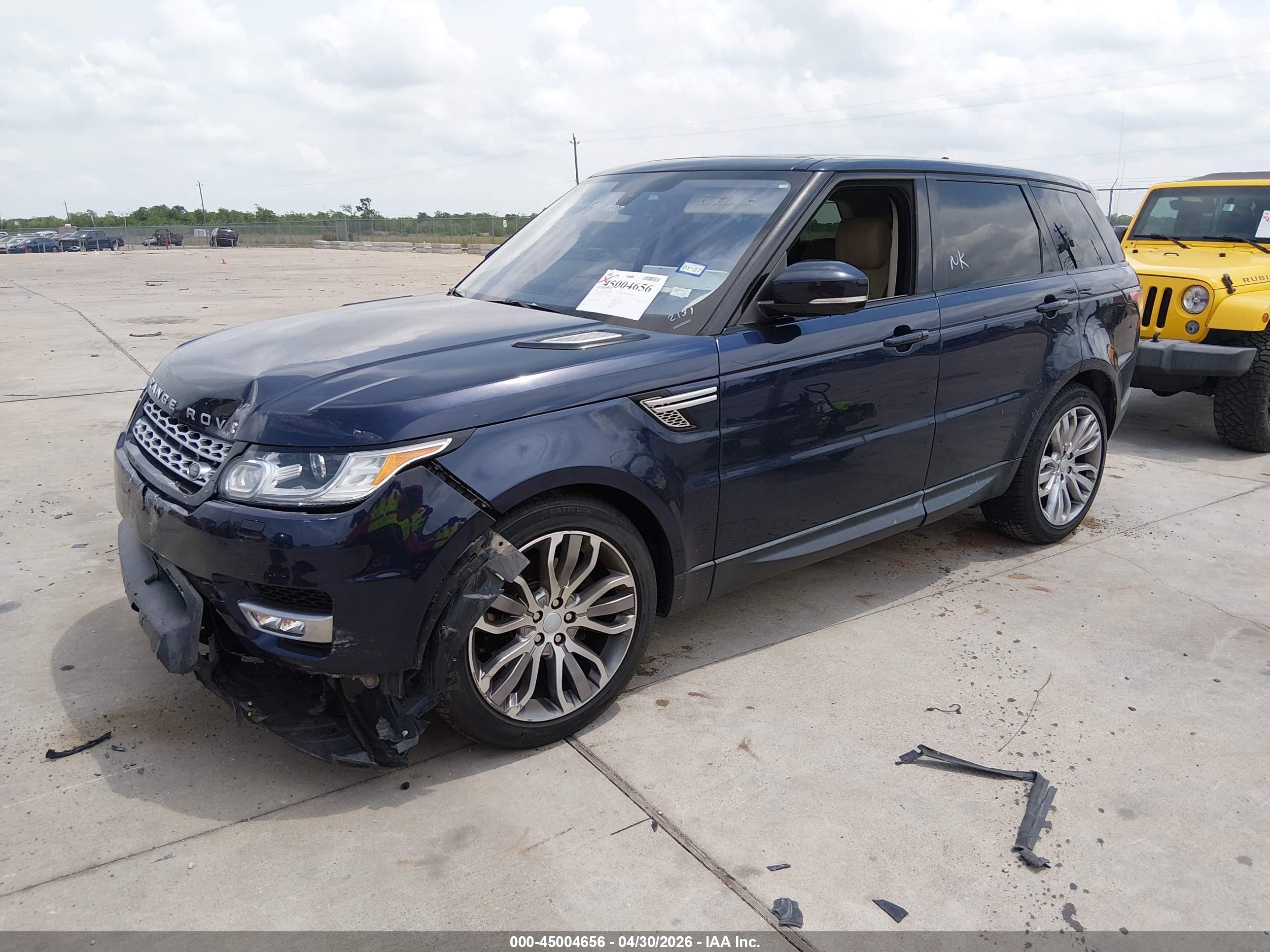2016 LAND ROVER RANGE ROVER SPORT 3.0L V6 SUPERCHARGED HSE — I2