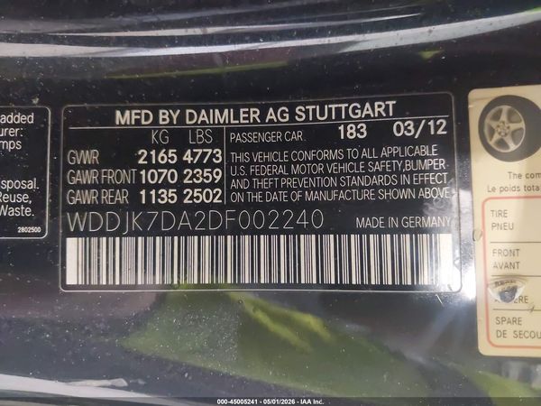 2013 MERCEDES-BENZ SL 550 SL550