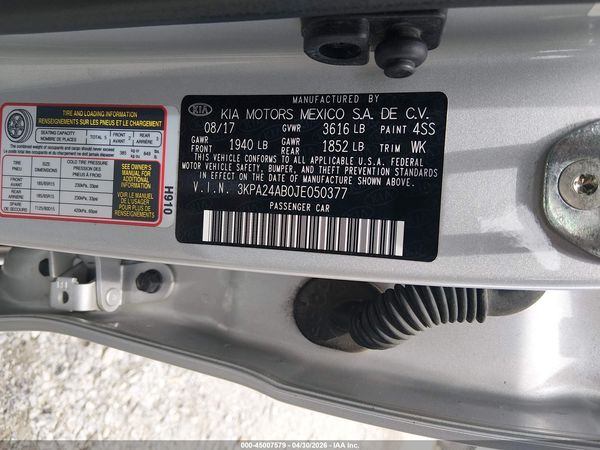 2018 KIA RIO LX