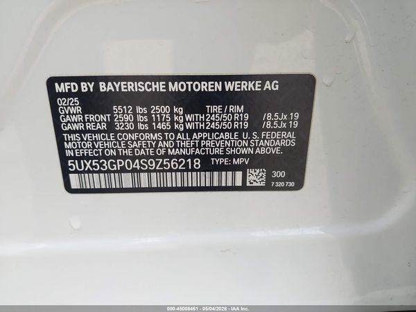 2025 BMW X3 30 XDRIVE
