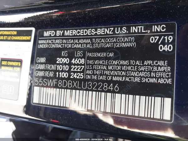 2020 MERCEDES-BENZ C 300 C300