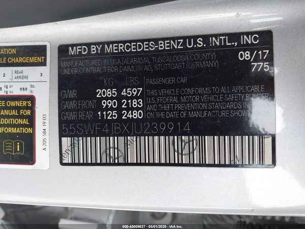 2018 MERCEDES-BENZ C 300 C300