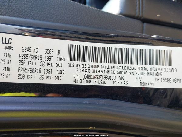 2014 DODGE DURANGO SXT