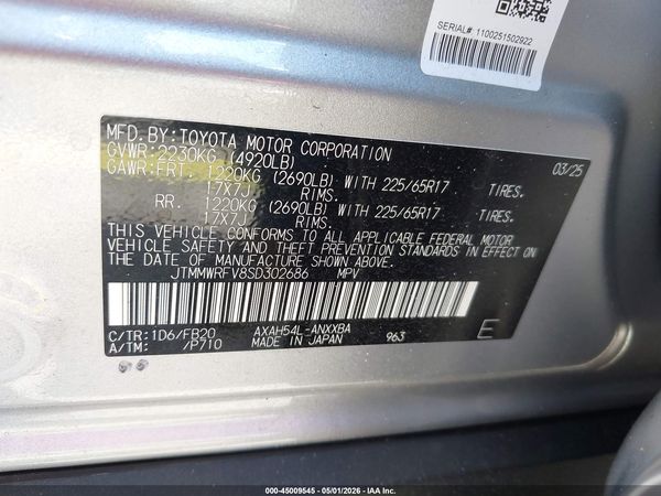 2025 TOYOTA RAV4 HYBRID LE