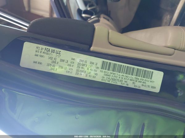 2017 JEEP GRAND CHEROKEE LIMITED 4X4