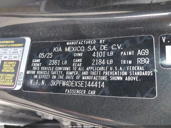 2025 KIA K4 GT-LINE