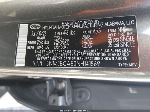 2022 HYUNDAI TUCSON SEL