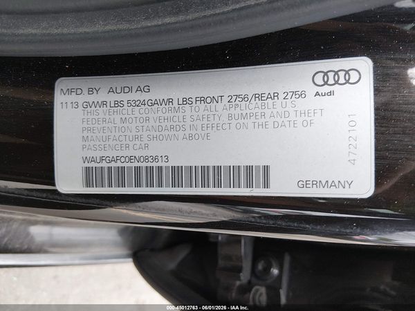 2014 AUDI A6 3.0T PREMIUM PLUS