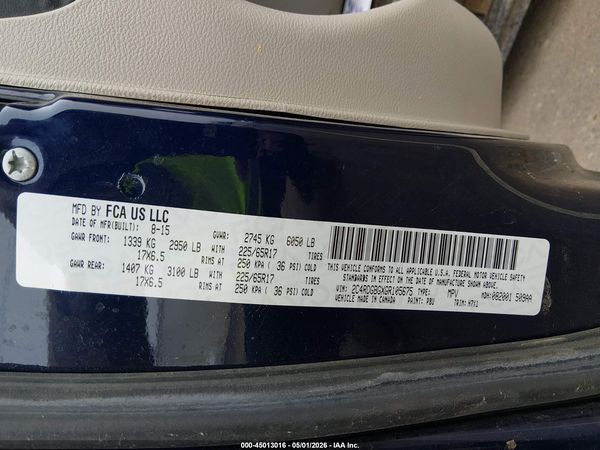 2016 DODGE GRAND CARAVAN SE