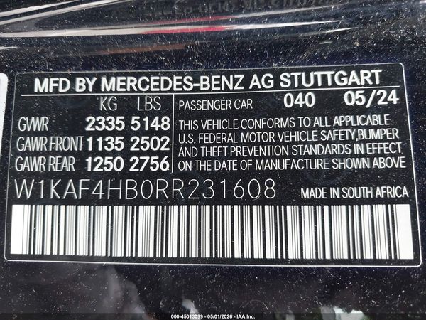 2024 MERCEDES-BENZ C 300
