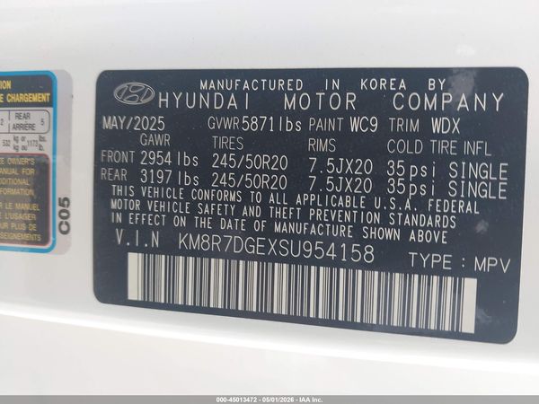 2025 HYUNDAI PALISADE CALLIGRAPHY