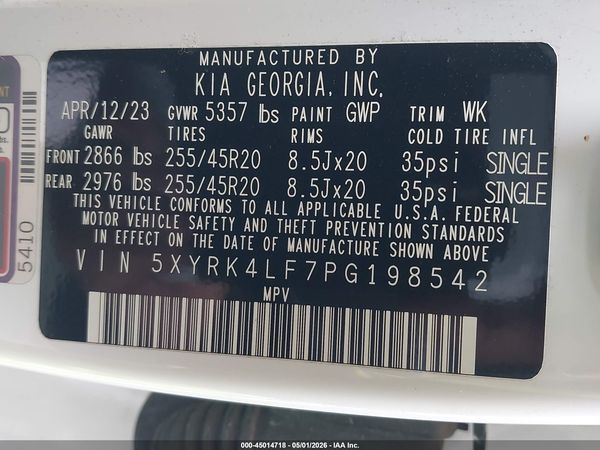 2023 KIA SORENTO SX