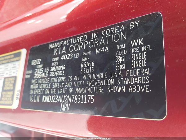 2022 KIA SOUL LX