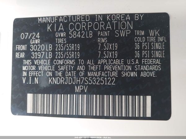 2025 KIA SORENTO PLUG-IN HYBRID EX