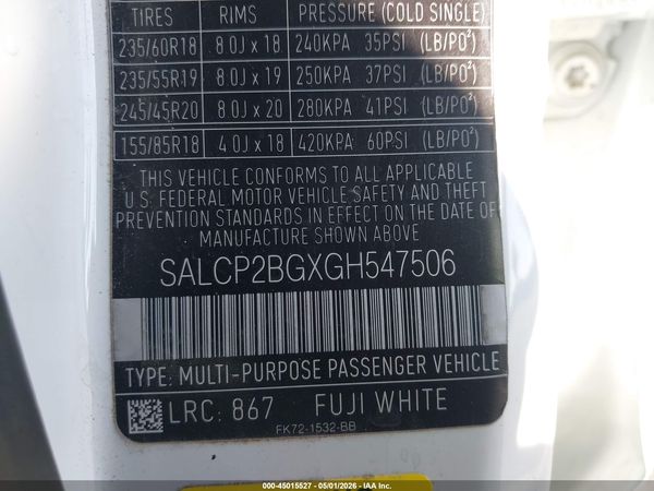 2016 LAND ROVER DISCOVERY SPORT SE