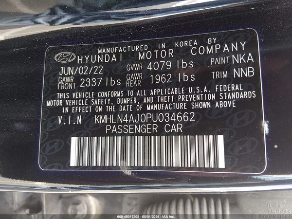 2023 HYUNDAI ELANTRA HYBRID LIMITED