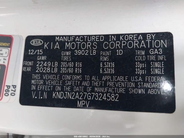 2016 KIA SOUL Plus