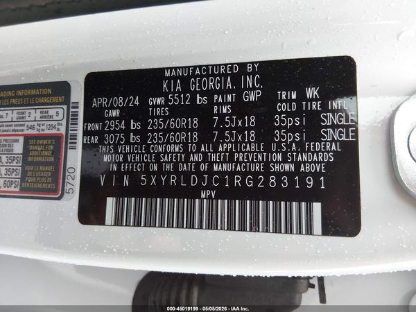 2024 KIA SORENTO S