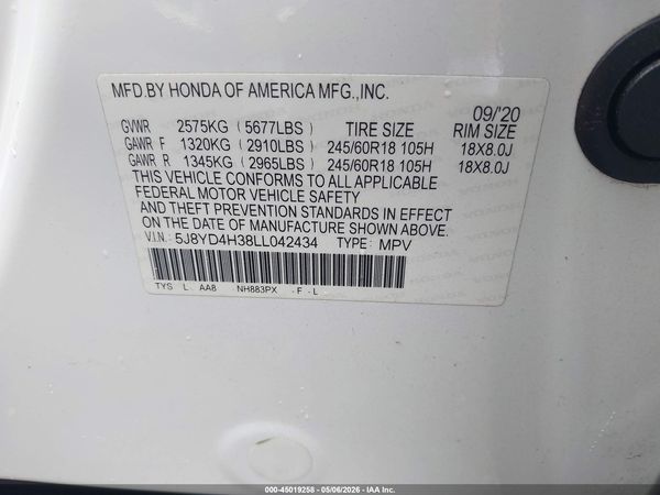 2020 ACURA MDX STANDARD