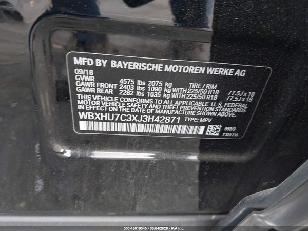 2018 BMW X1 SDRIVE28I