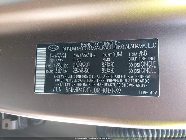 2024 HYUNDAI SANTA FE LIMITED