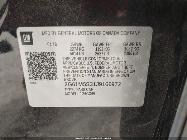 2018 CADILLAC XTS LUXURY