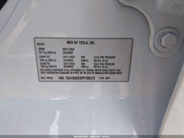 2023 TESLA MODEL Y