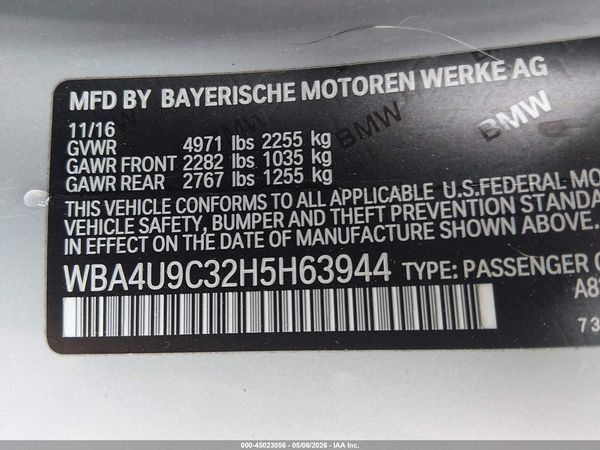 2017 BMW 430I XDRIVE
