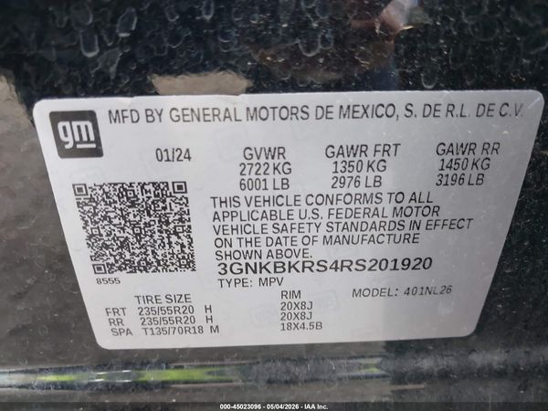 2024 CHEVROLET BLAZER AWD RS — I9