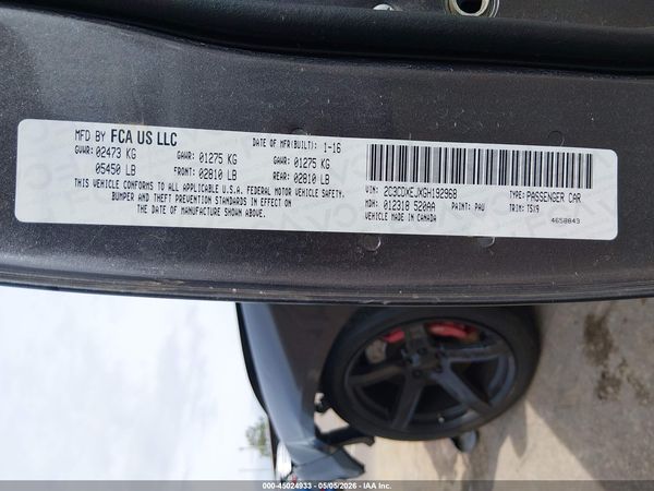 2016 DODGE CHARGER SRT 392