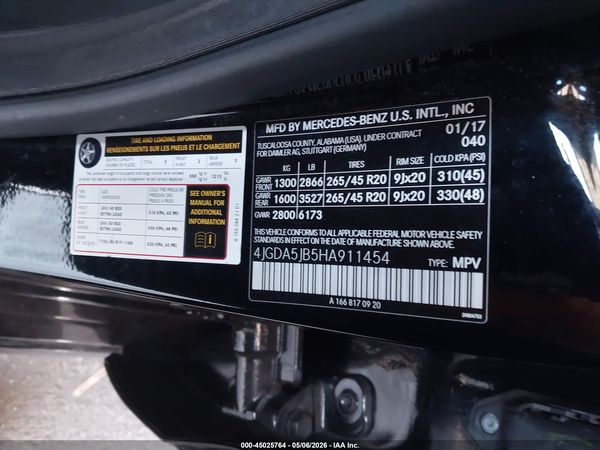 2017 MERCEDES-BENZ GLE 350 GLE350
