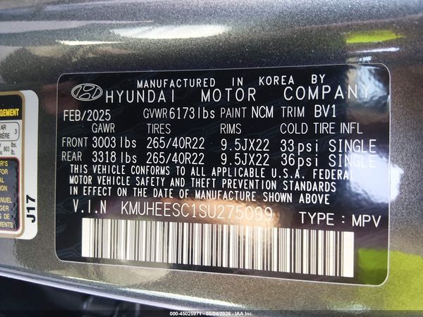 2025 GENESIS GV80 3.5T PRESTIGE AWD