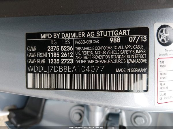 2014 MERCEDES-BENZ CLS 550 CLS550