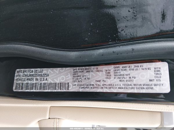 2025 JEEP GRAND CHEROKEE L LIMITED 4X4