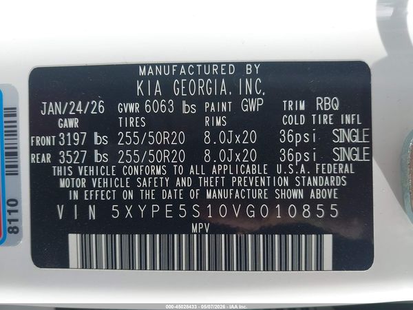 2027 KIA TELLURIDE S