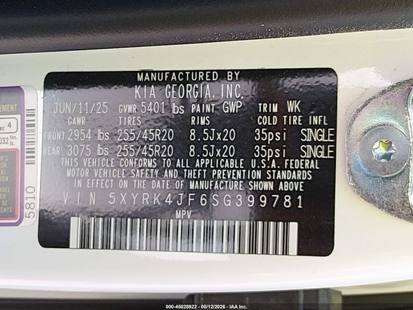 2025 KIA SORENTO SX