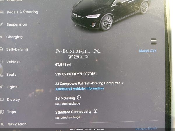 2017 TESLA MODEL X