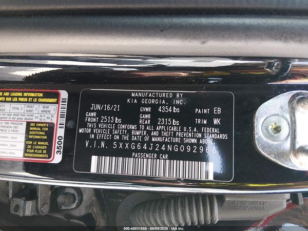 2022 KIA K5 GT-LINE