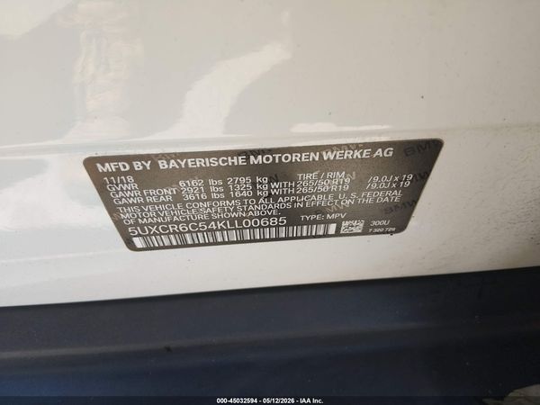 2019 BMW X5 XDRIVE40I