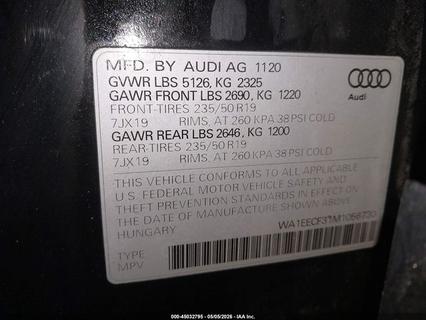 2021 AUDI Q3