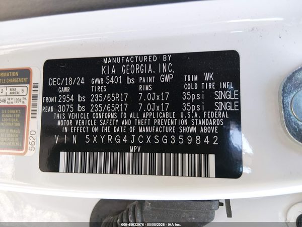 2025 KIA SORENTO LX