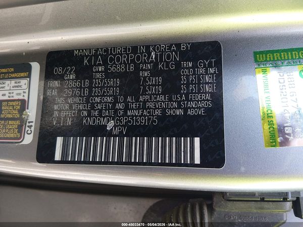 2023 KIA SORENTO HYBRID SX PRESTIGE