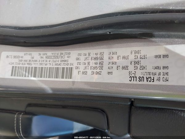 2016 JEEP GRAND CHEROKEE LIMITED