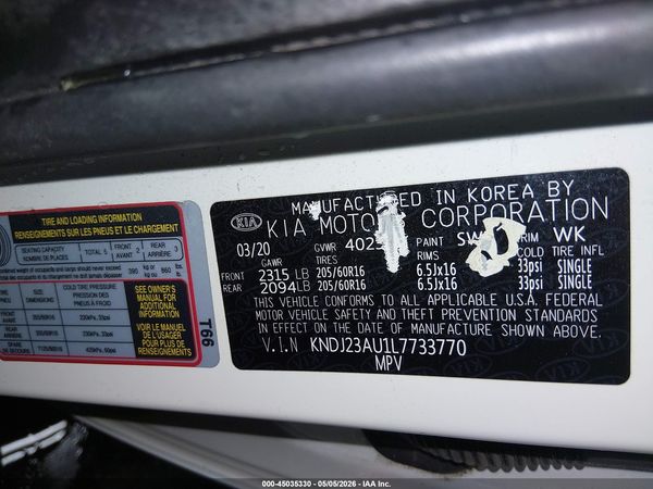 2020 KIA SOUL S