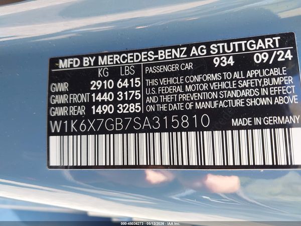 2025 MERCEDES-BENZ MAYBACH S 580 4MATIC