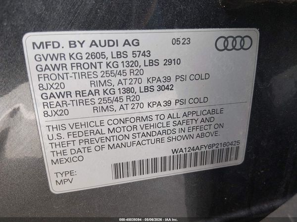 2023 AUDI SQ5 SPORTBACK